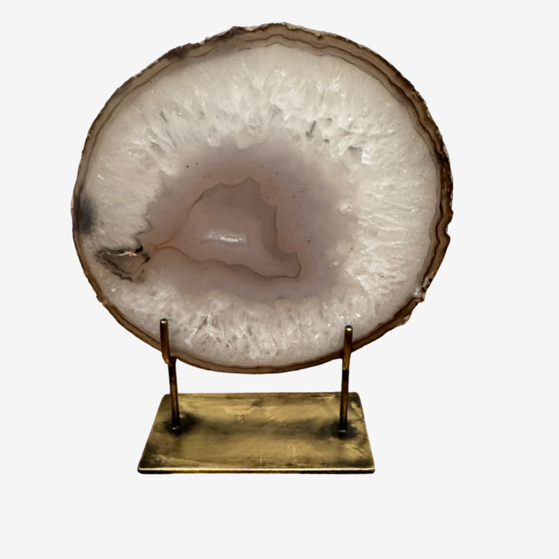 Agate Mineral - Medium Grey Crystal