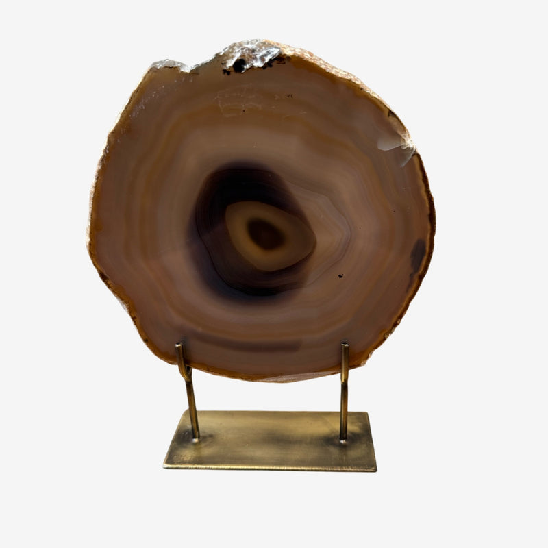 Agate Mineral - Medium Taupe