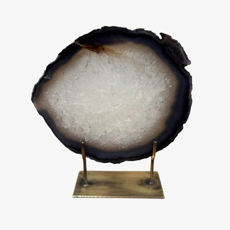 Agate Mineral - Medium Grey Crystal