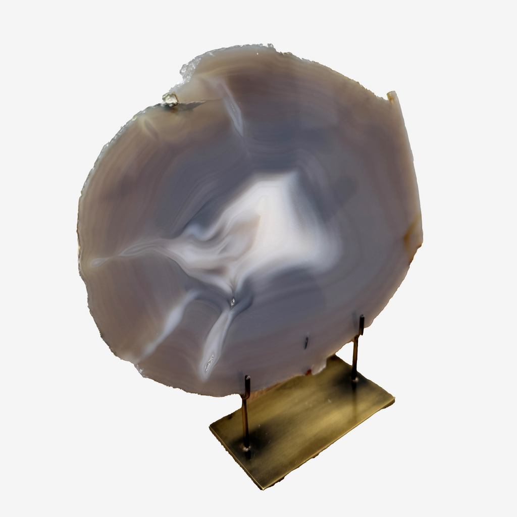 Agate Mineral - Large Grey