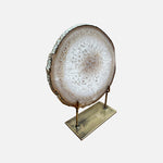 Agate Mineral - Small Grey/Crystal
