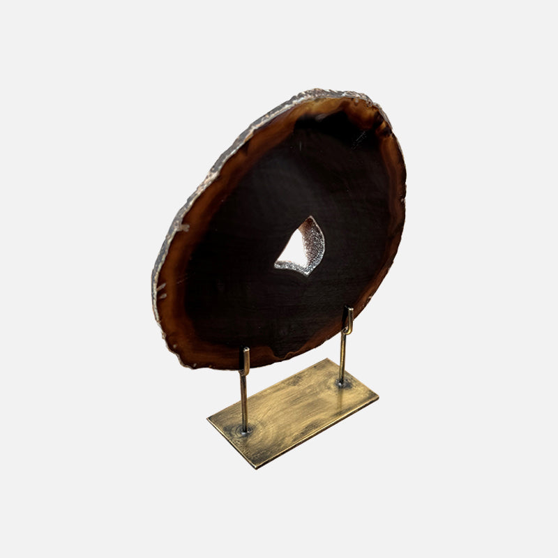 Agate Mineral - Medium Brown
