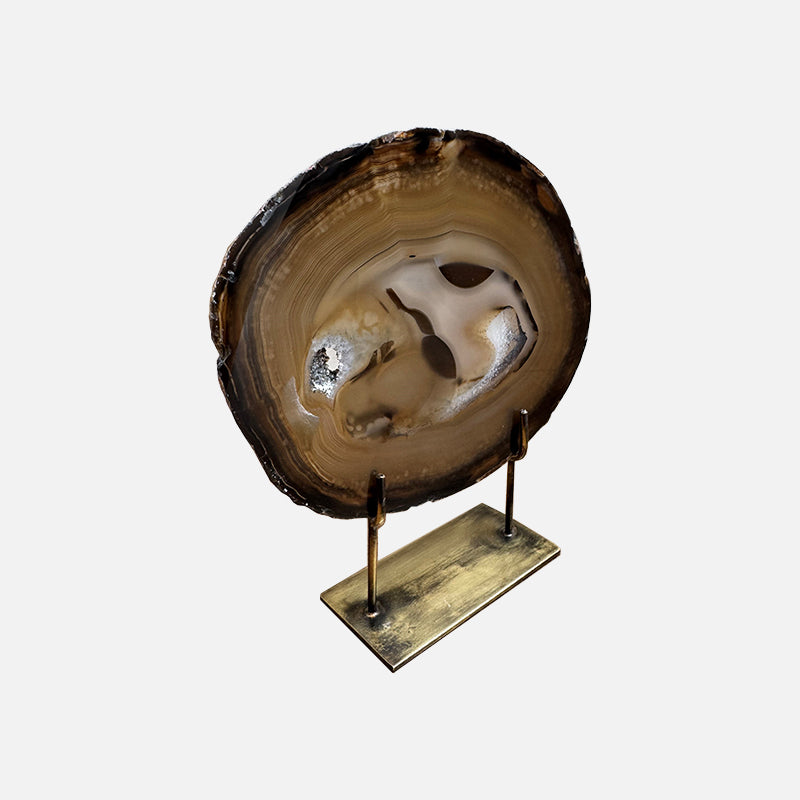 Agate Mineral - Medium Brown Multi