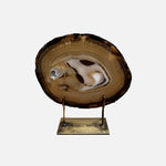Agate Mineral - Medium Brown Multi