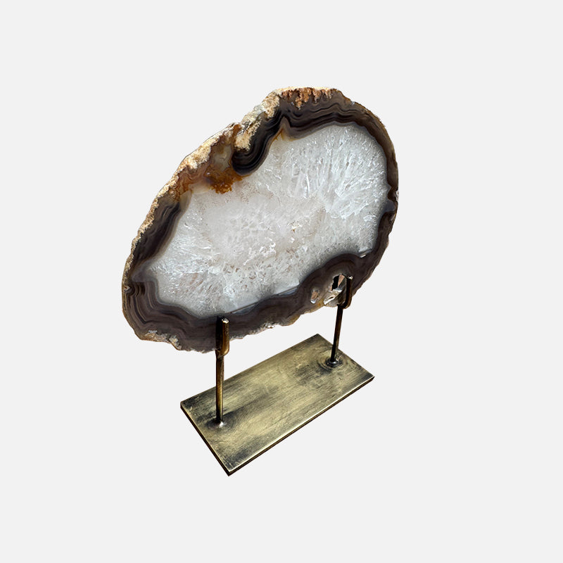 Agate Mineral - Small Grey Crystal