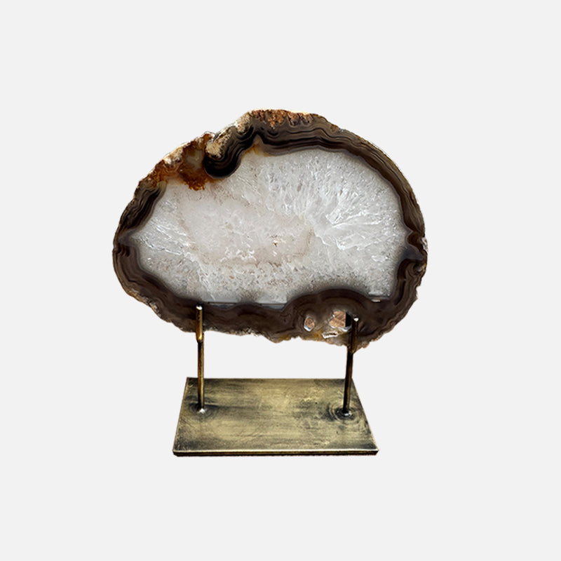 Agate Mineral - Small Grey Crystal