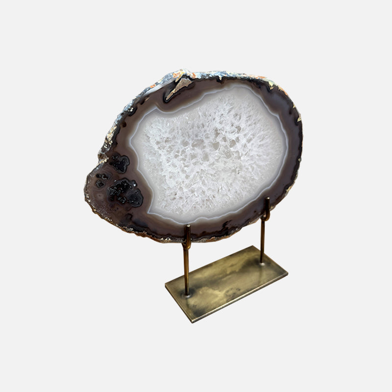 Agate Mineral - Medium Grey Crystal