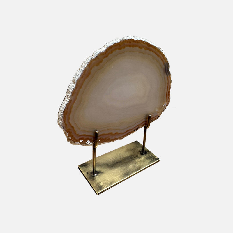 Agate Mineral - Small Light Brown