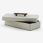 Herringbone Shagreen Box - Linen