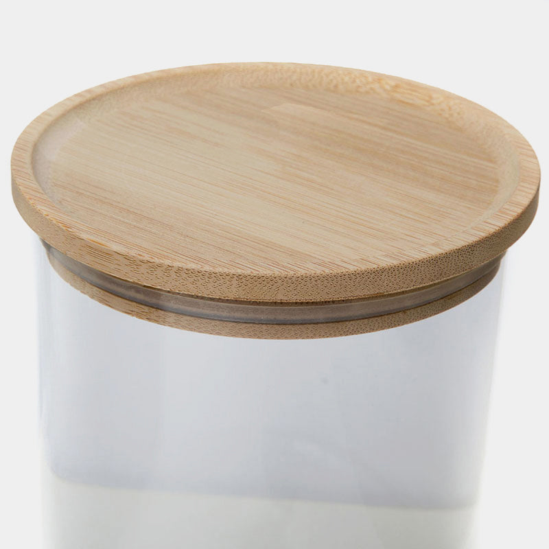 Glass Jar With Bamboo Lid, Hobby Lobby