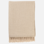 Twill Merino Throw - Natural