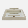 Shagreen Vanity Tray - Linen